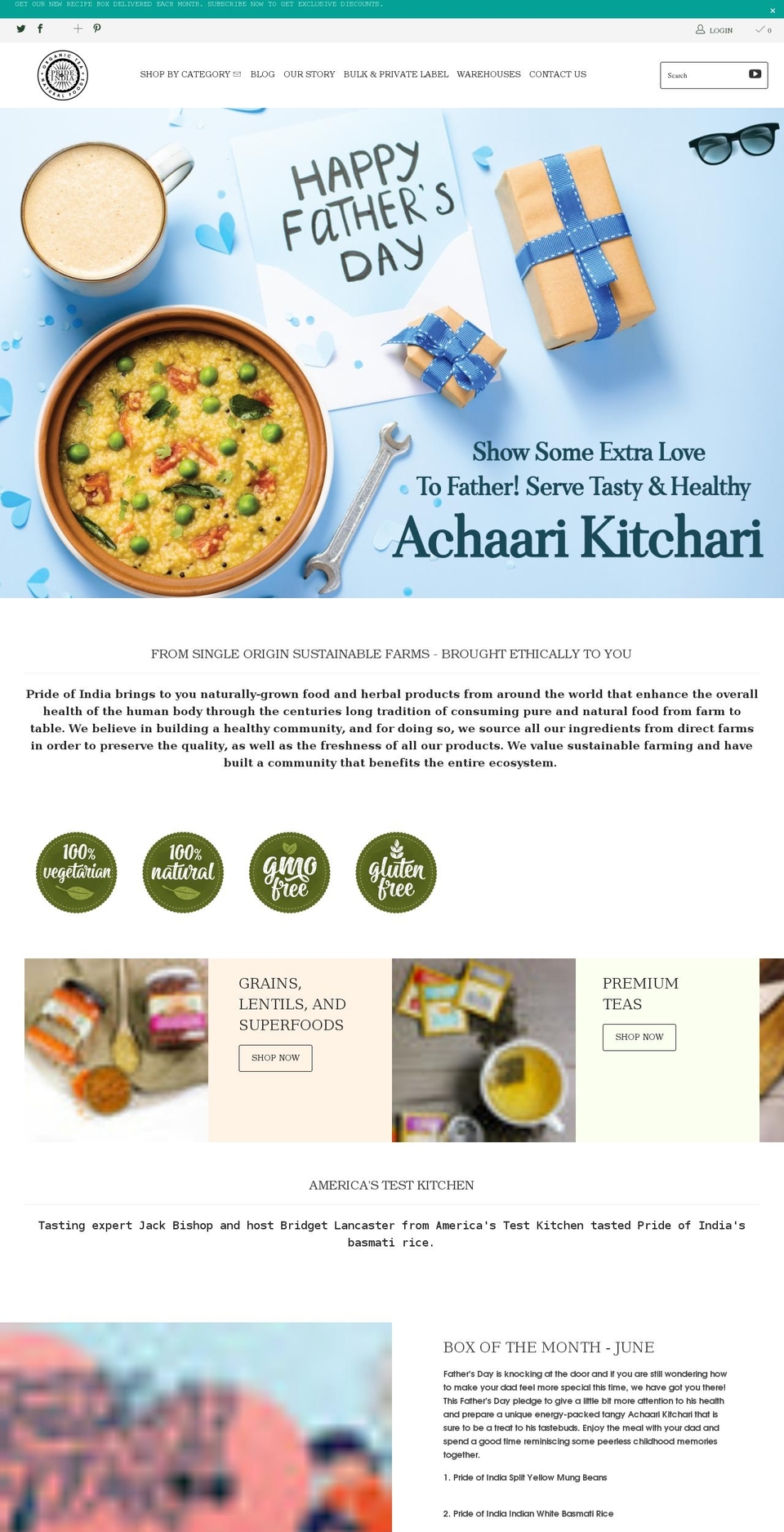 prideindiabrands.com shopify website screenshot