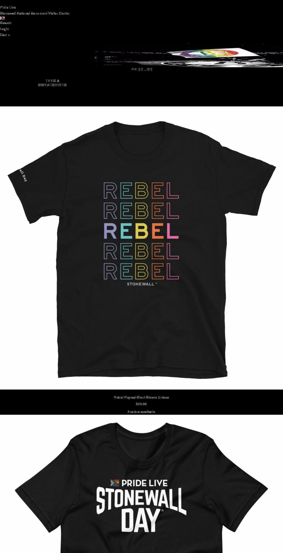 pridelive.shop shopify website screenshot