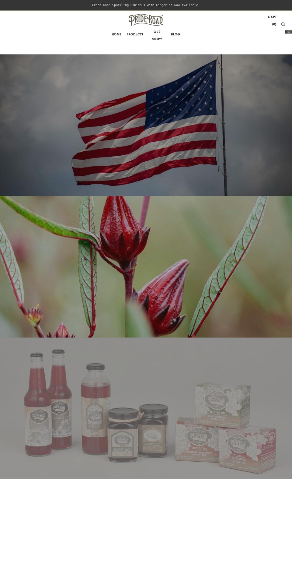 prideroad.com shopify website screenshot