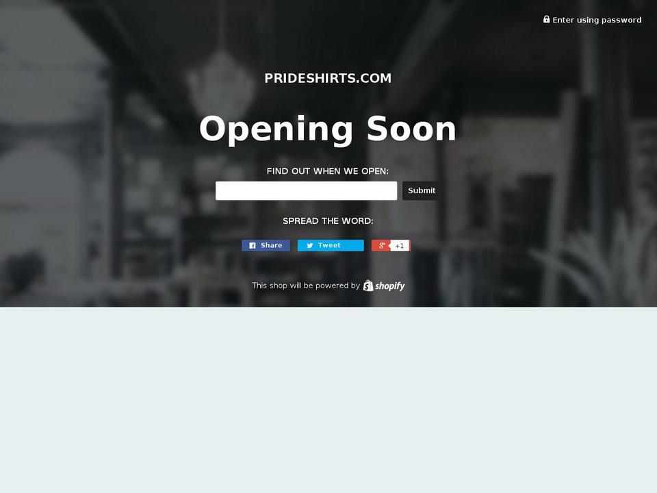 prideshirts.com — Shopify storefront screenshot