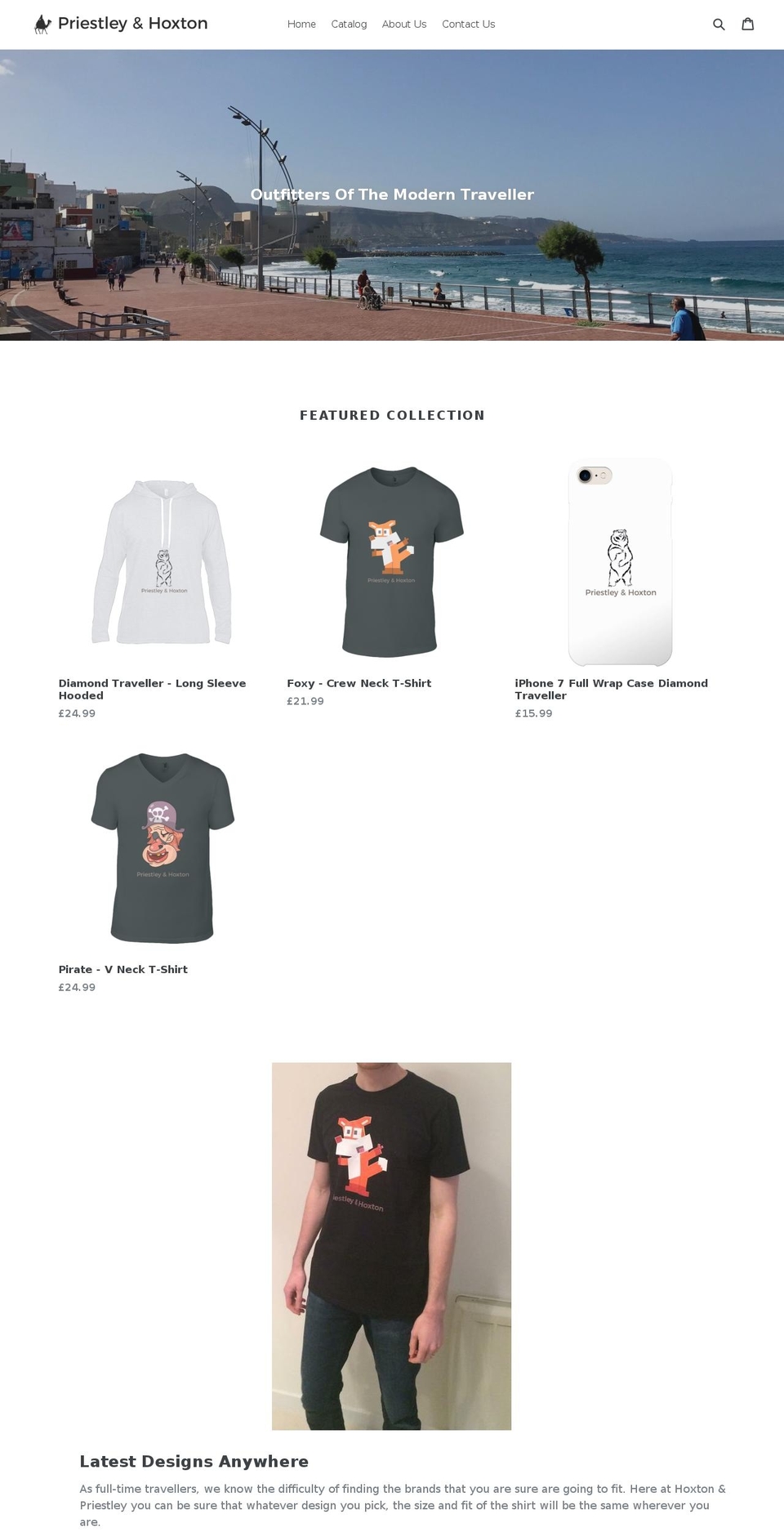priestleyandhoxton.com shopify website screenshot