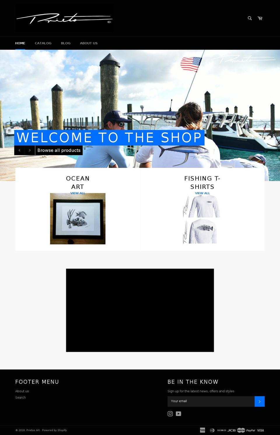 prietosart.com — Shopify storefront screenshot