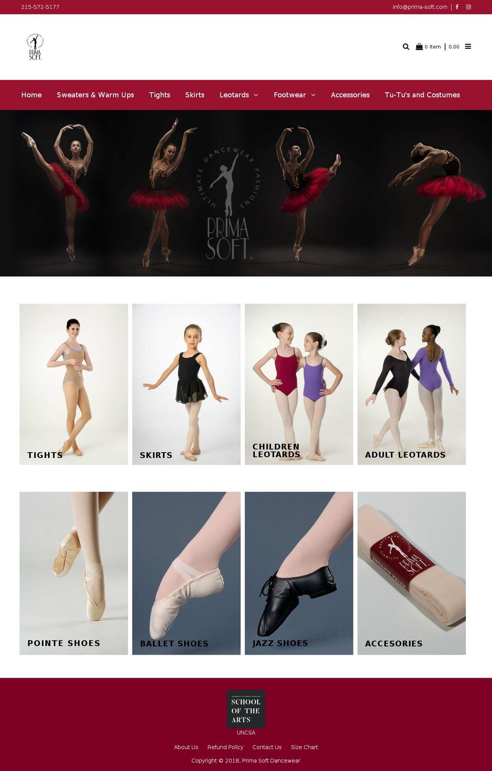 Ecomm performance v Shopify theme site example prima-soft.com