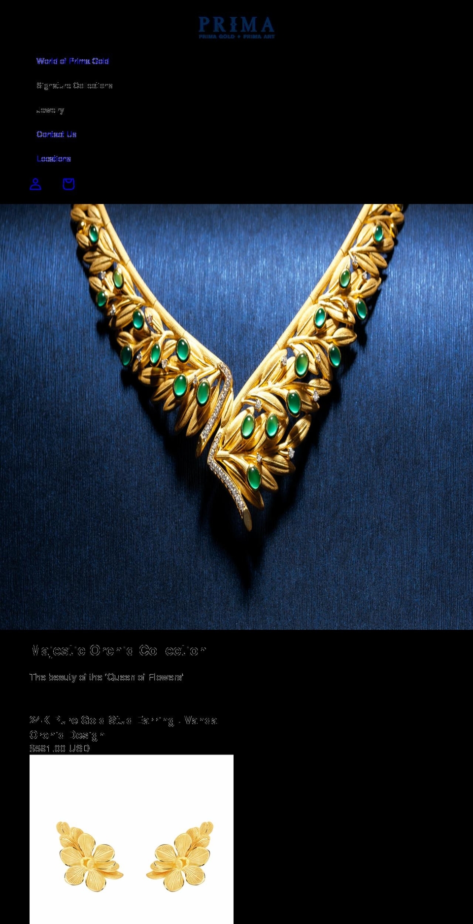 primagold.com shopify website screenshot