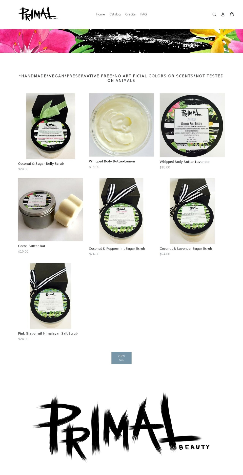 primal-beauty.com — Shopify storefront screenshot