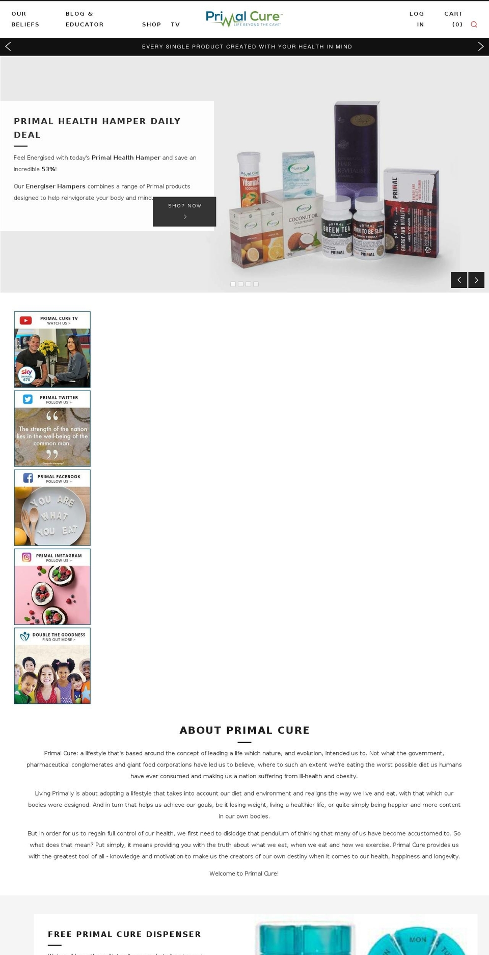 primaldetox.com — Shopify storefront screenshot