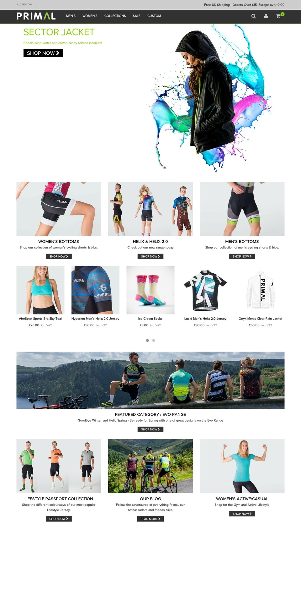 primaleurope.com shopify website screenshot