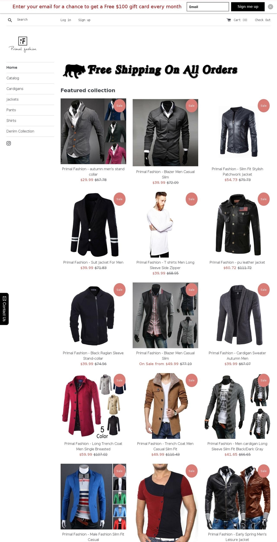 primalfashion.com shopify website screenshot
