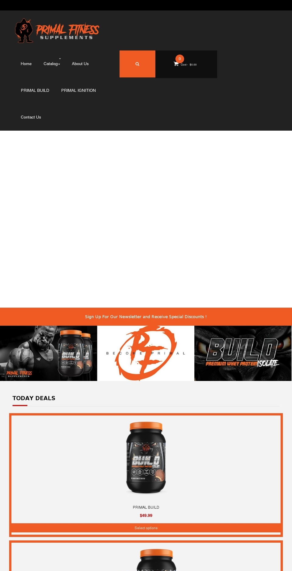 exgym-home1 Shopify theme site example primalfitnesssupps.com