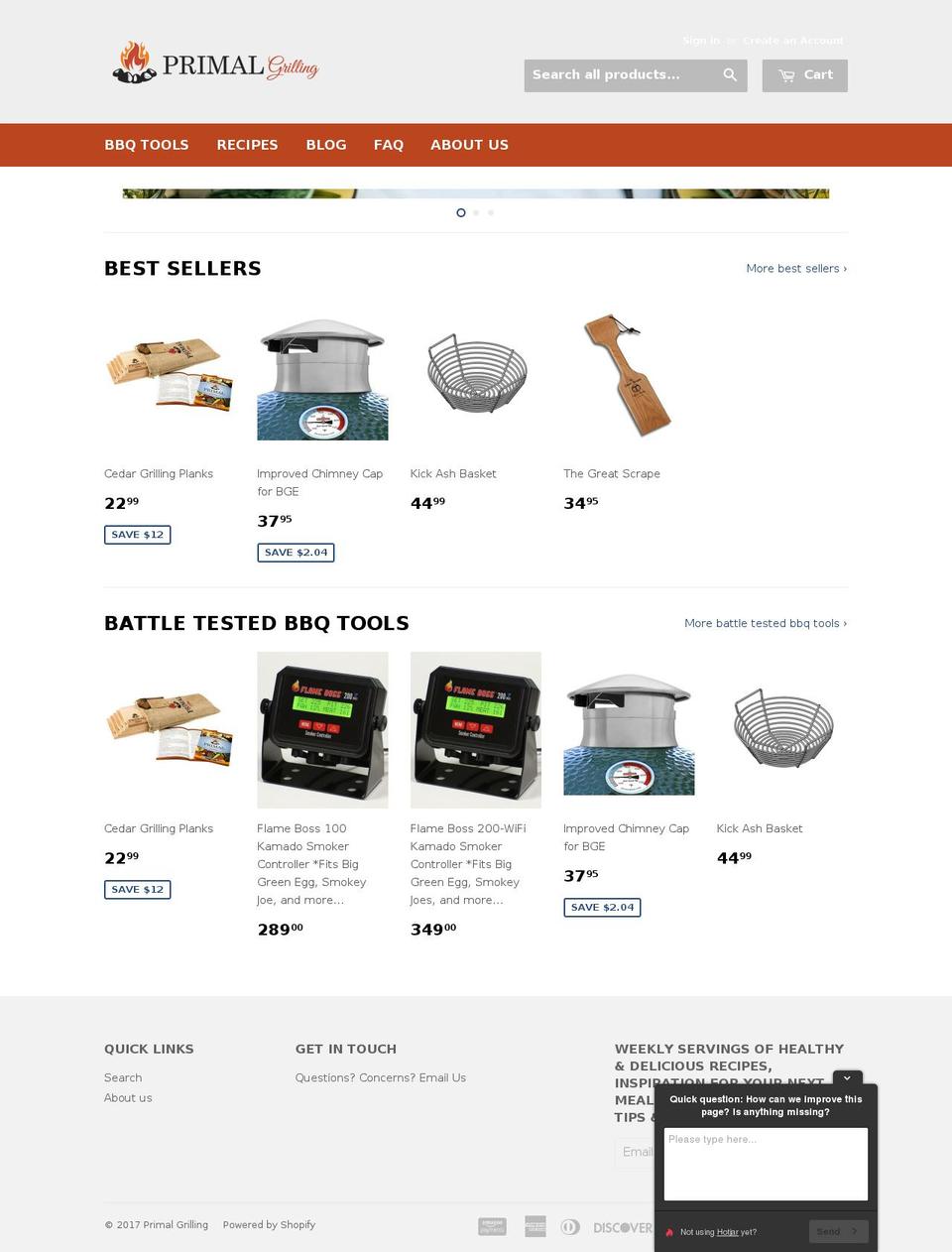 primalgrilling.com shopify website screenshot