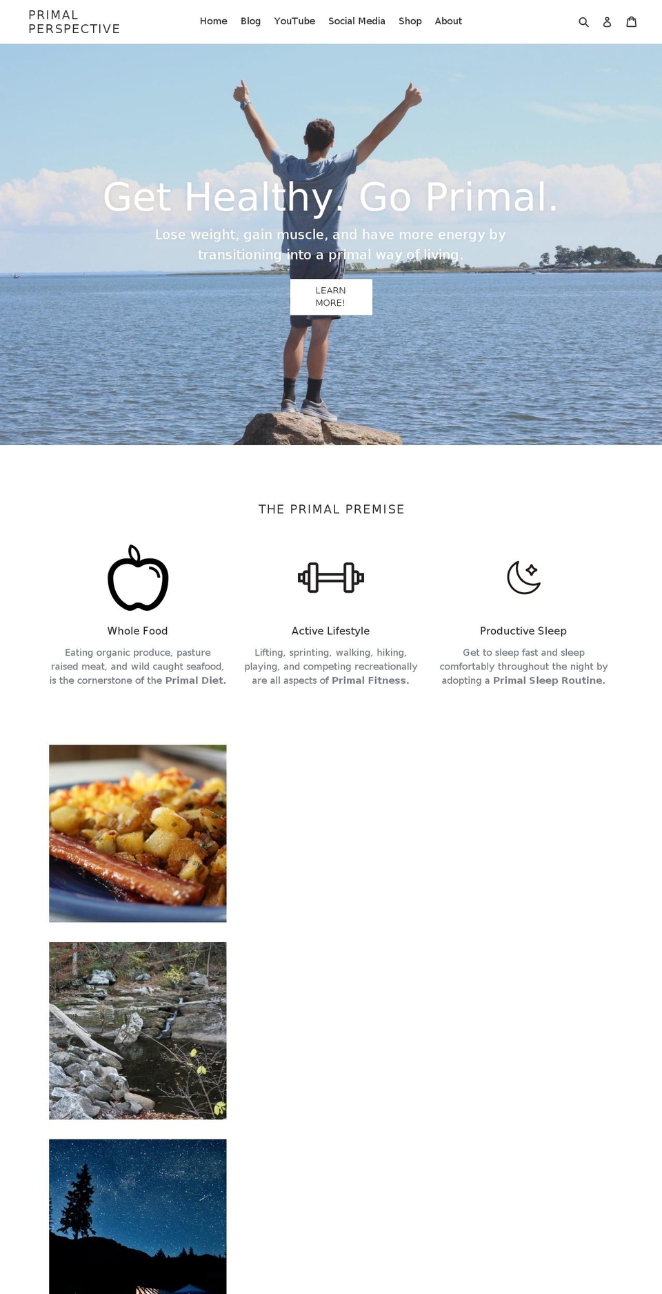 primalperspective.com shopify website screenshot
