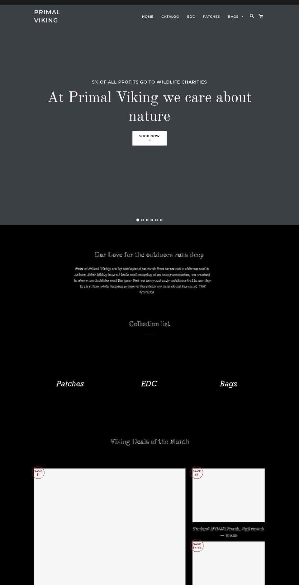 primalviking.com — Shopify storefront screenshot
