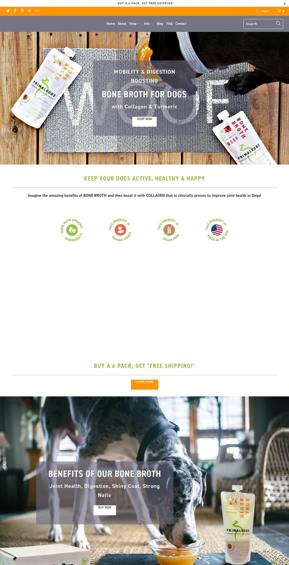 Turbo-portland Shopify theme site example primalvore.myshopify.com