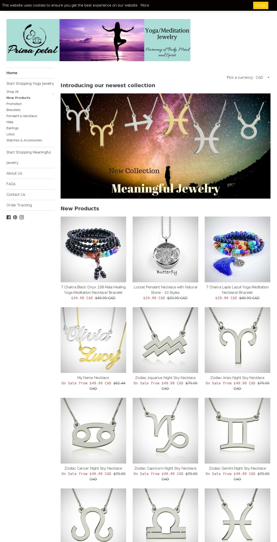 primapetal.com — Shopify storefront screenshot