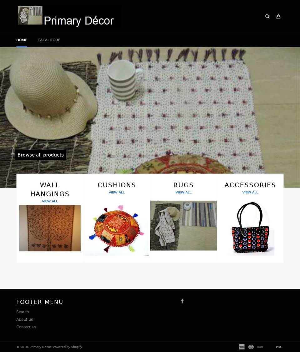 primarydecor.com — Shopify storefront screenshot