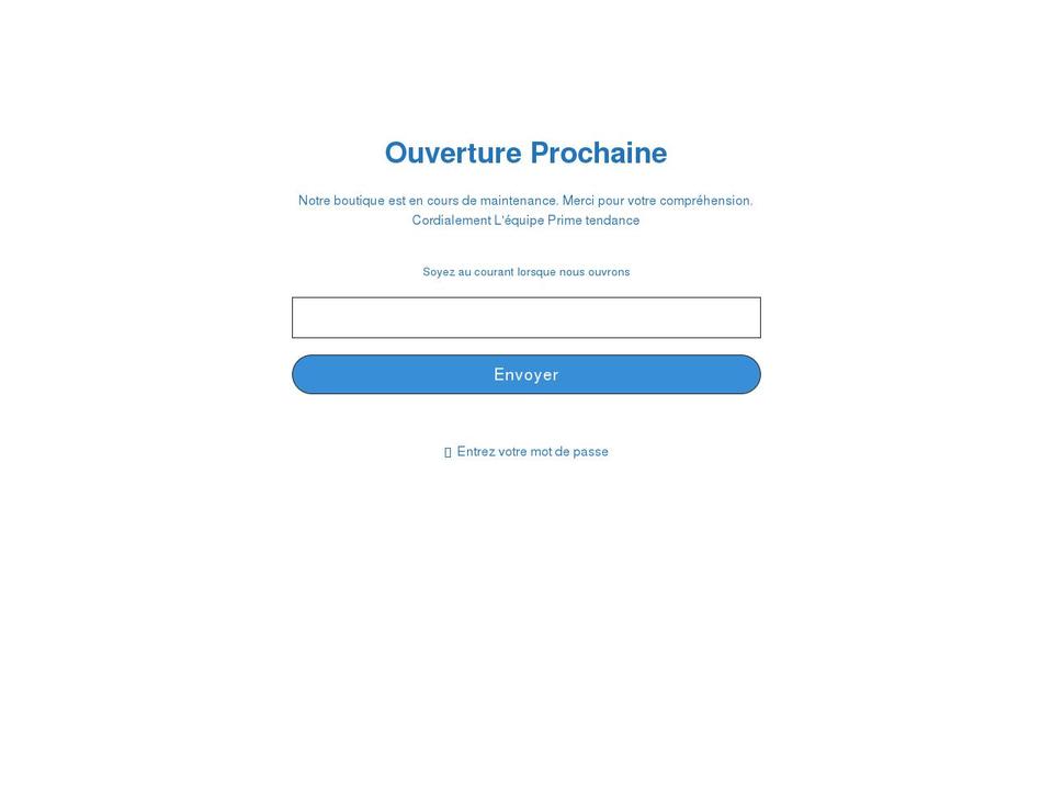 prime-tendance.com shopify website screenshot