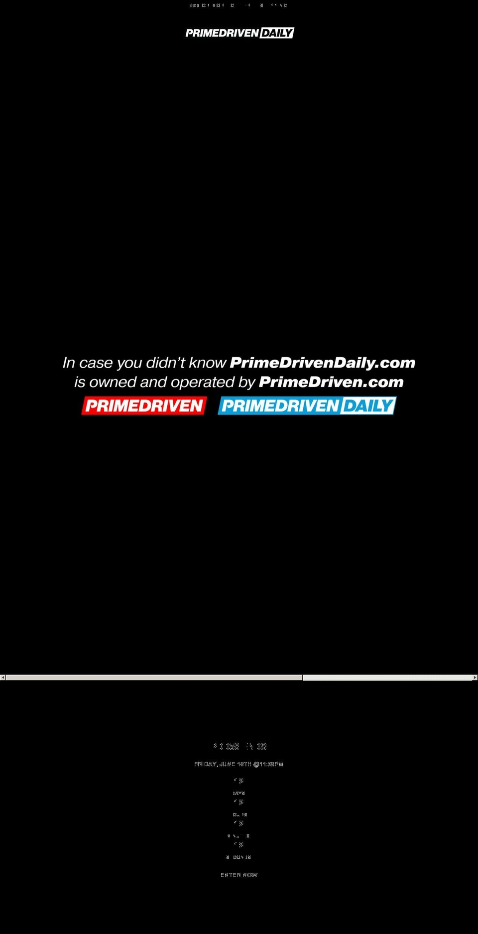 primedrivendaily.com shopify website screenshot