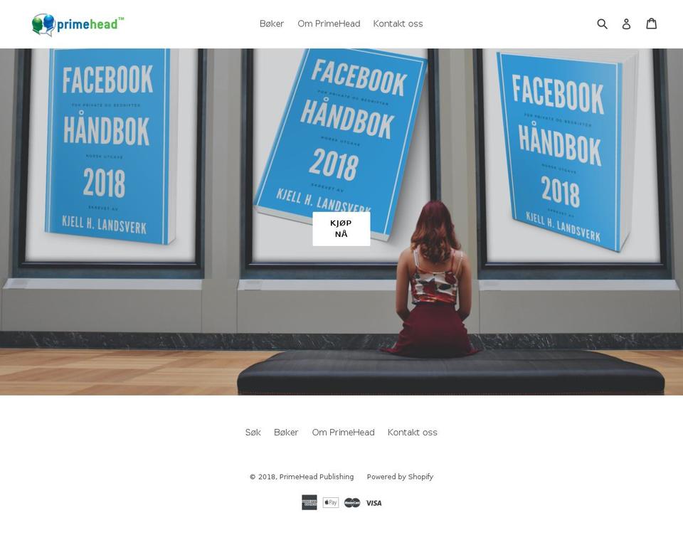 primehead.no shopify website screenshot