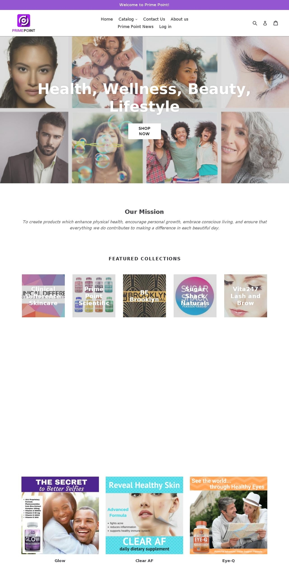 primepointgoods.com — Shopify storefront screenshot