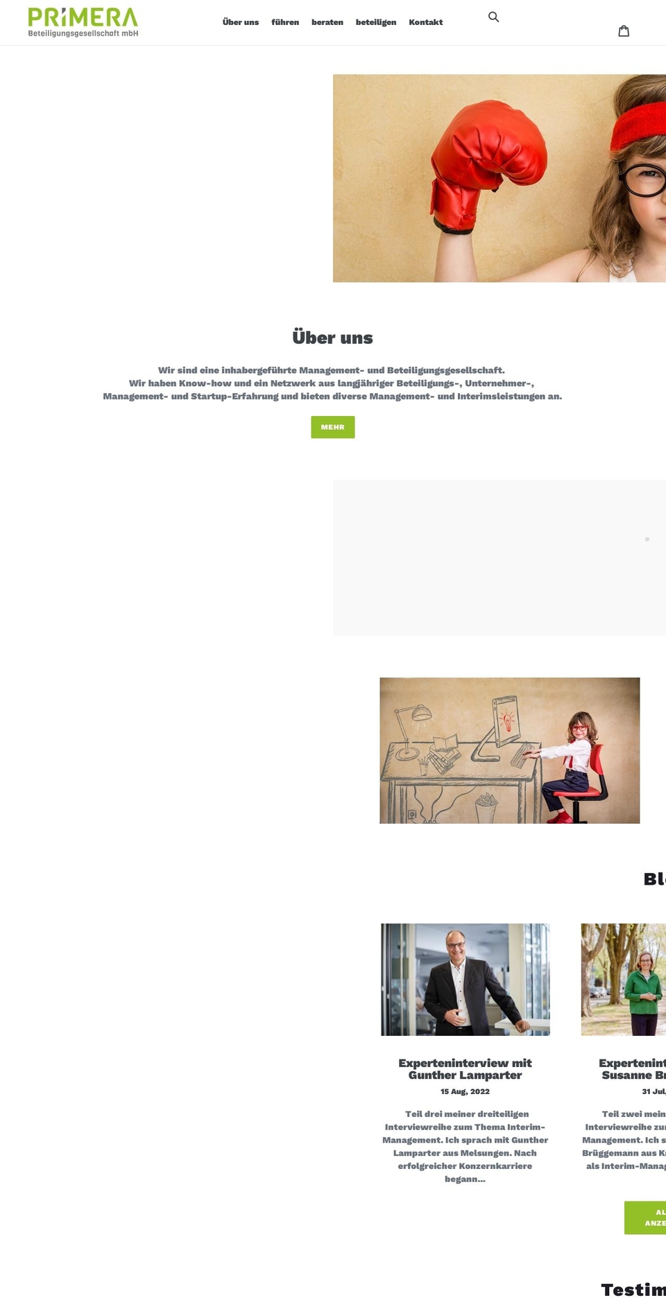 primera-beteiligung.de shopify website screenshot