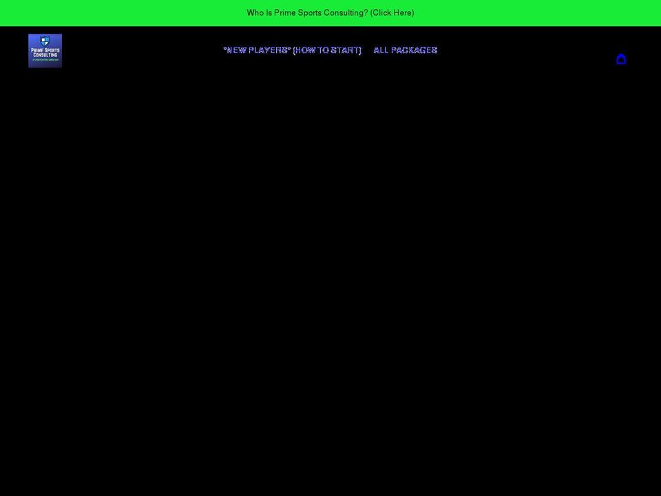 primesportsconsulting.com shopify website screenshot
