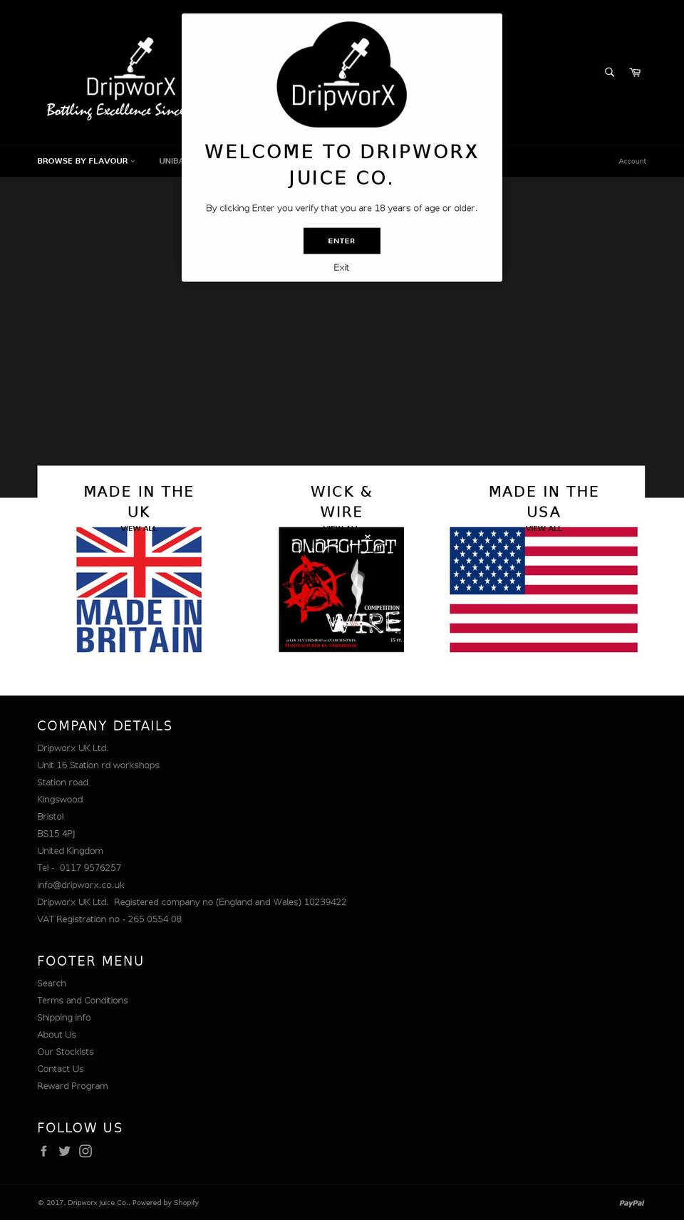 primevapes.co.uk shopify website screenshot