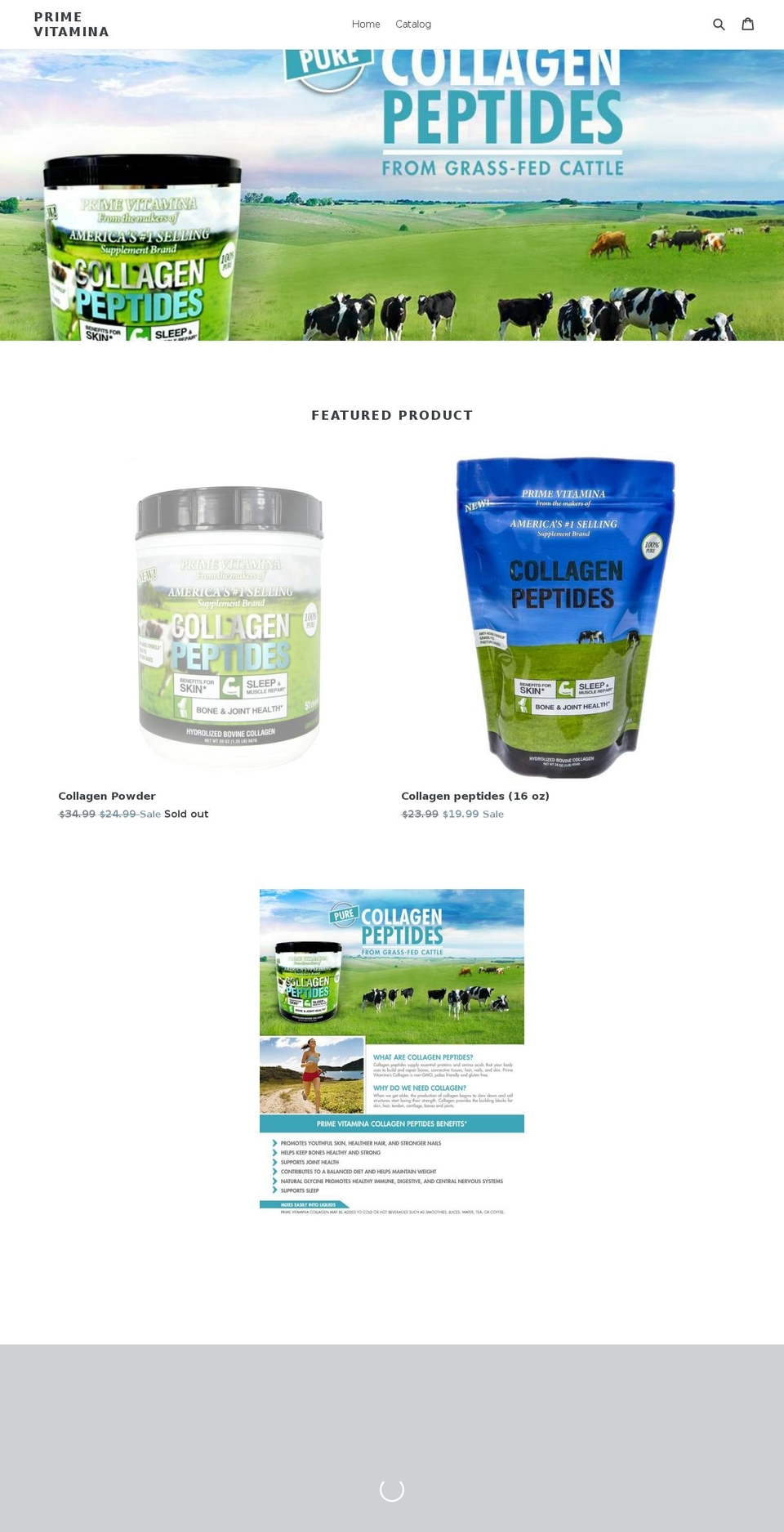 primevitamina.com — Shopify storefront screenshot