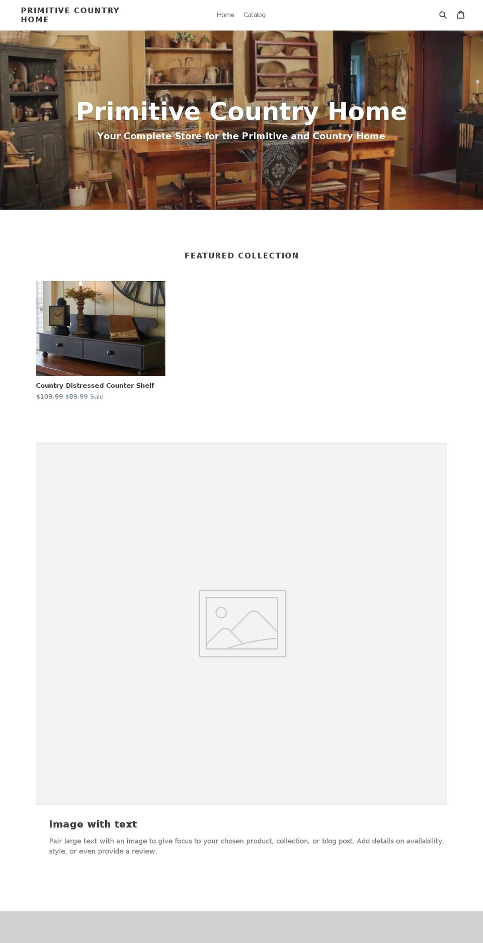 primitivecountryhome.com — Shopify storefront screenshot