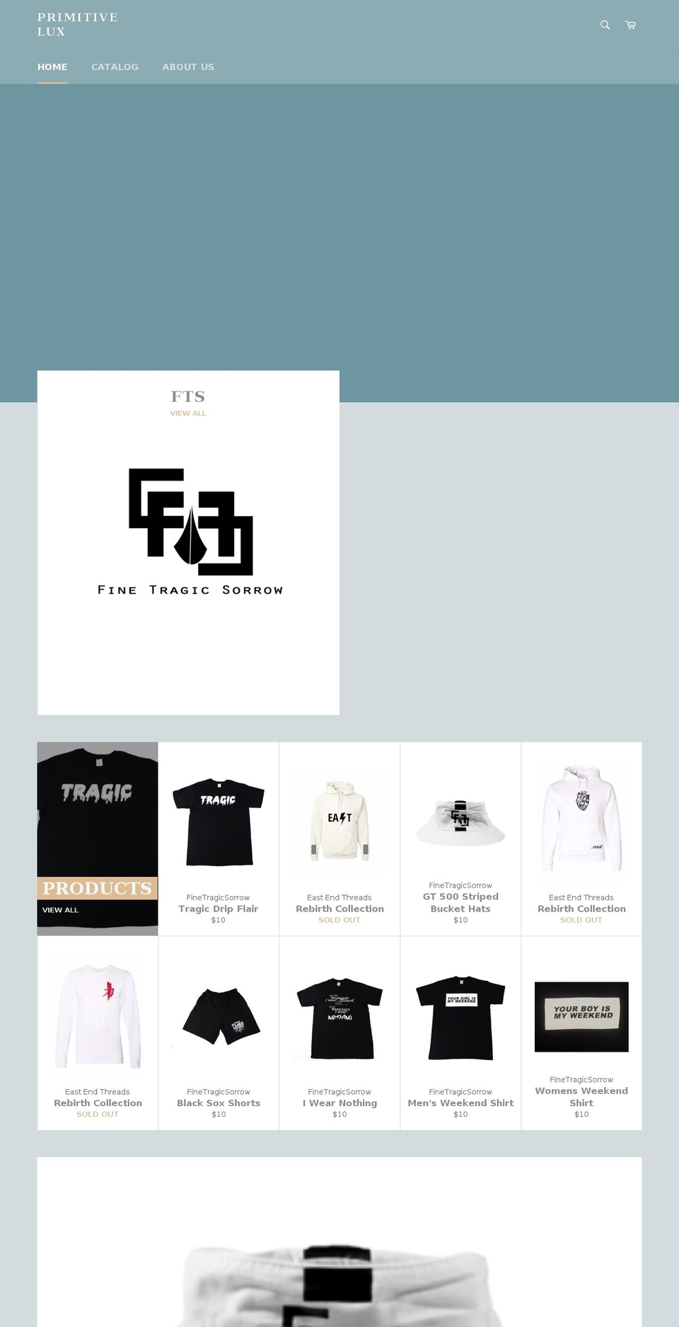 primitivelux.com shopify website screenshot