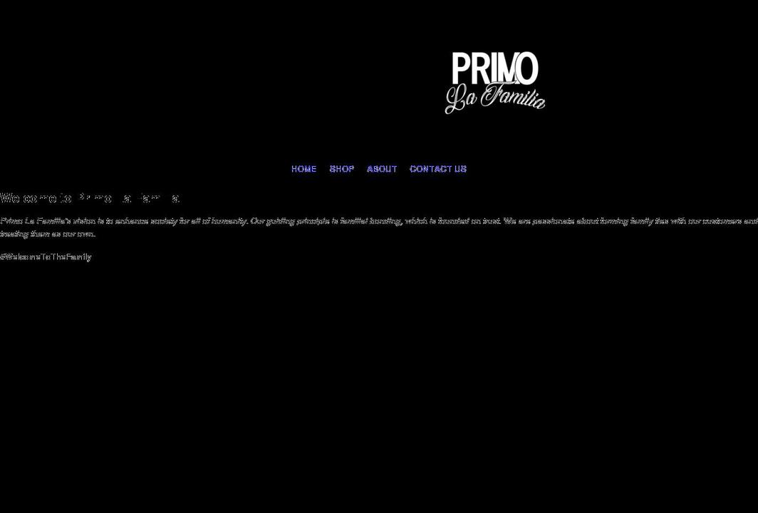 primolafamilia.com shopify website screenshot