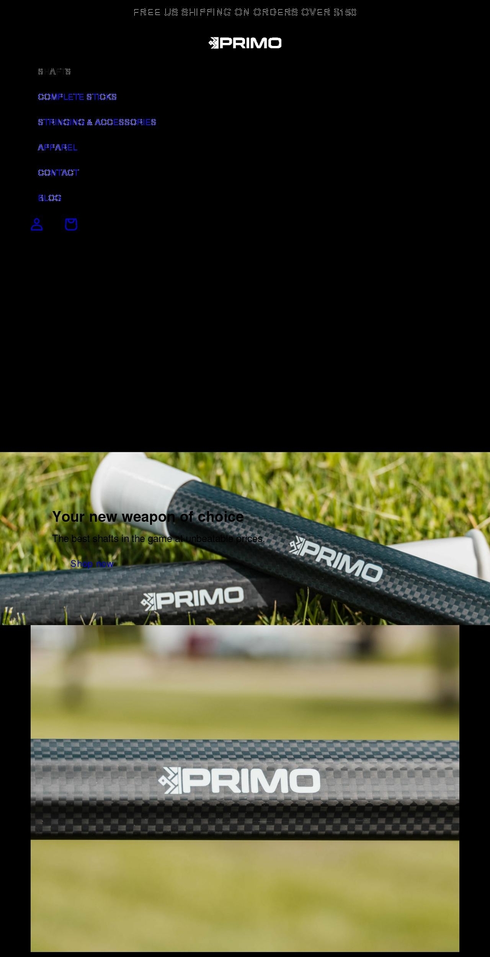 primosportsco.com shopify website screenshot