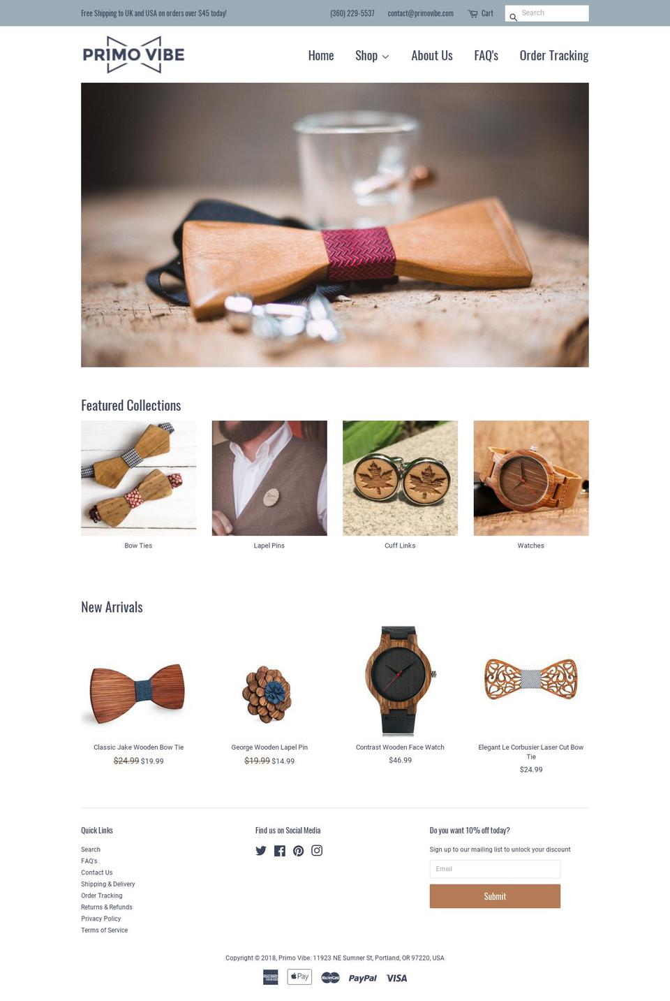 primovibe.com — Shopify storefront screenshot