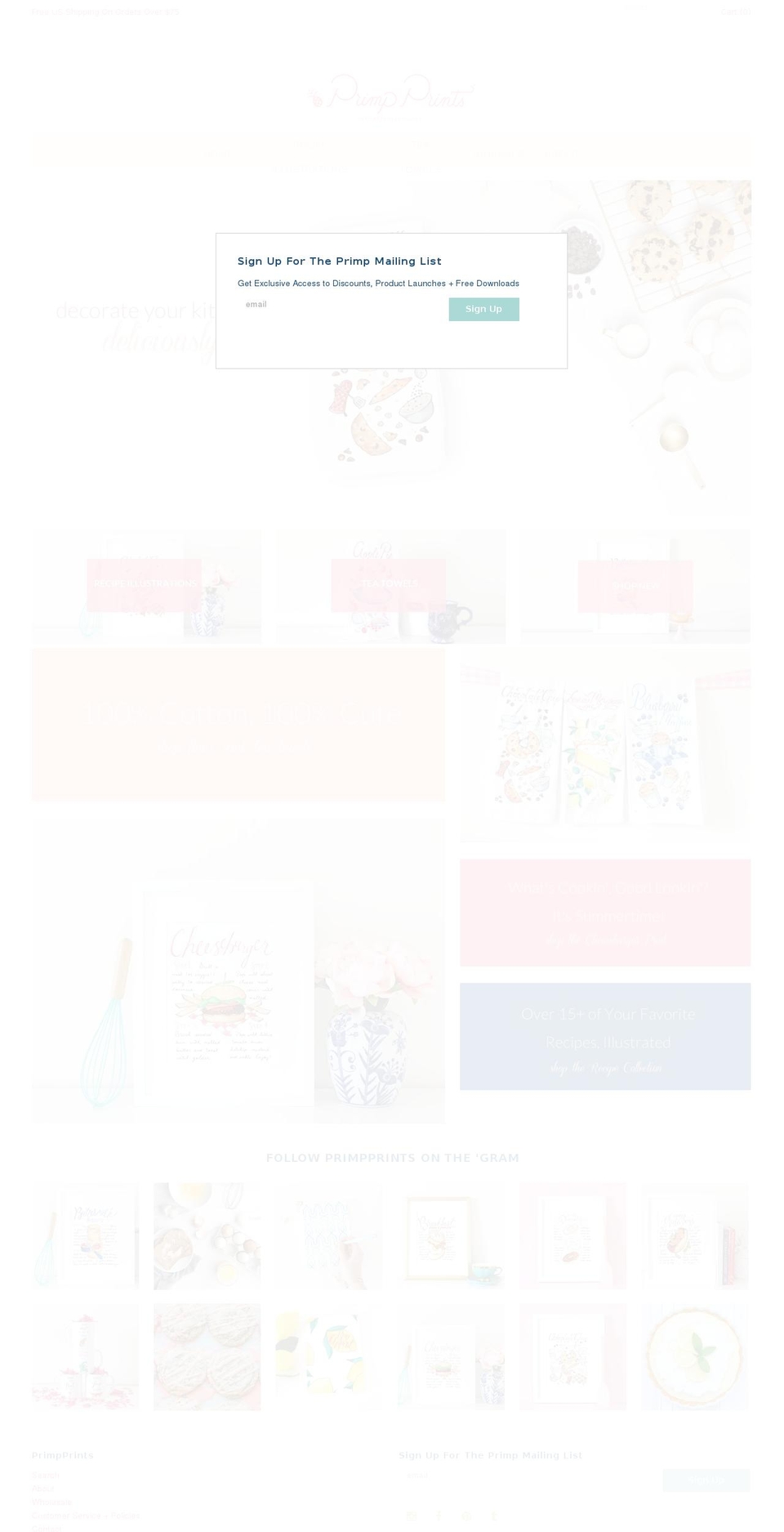 primpprints.com — Shopify storefront screenshot