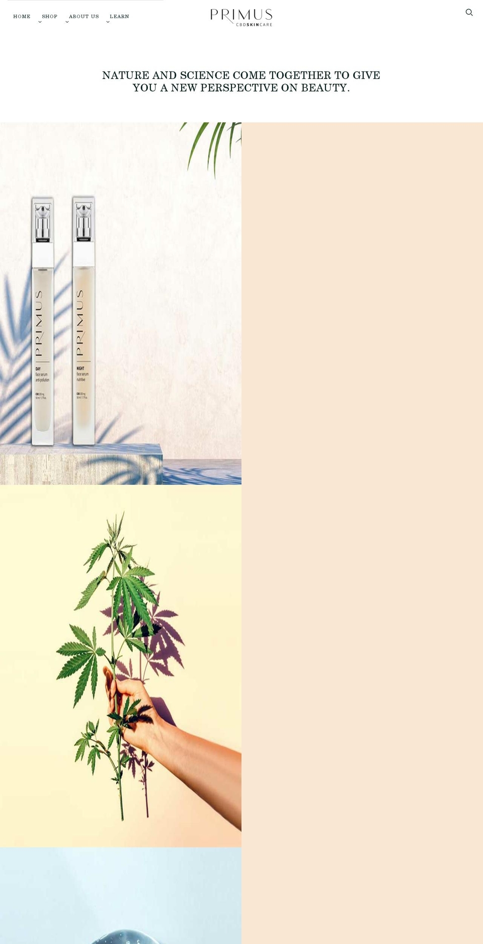 primuskincare.com shopify website screenshot