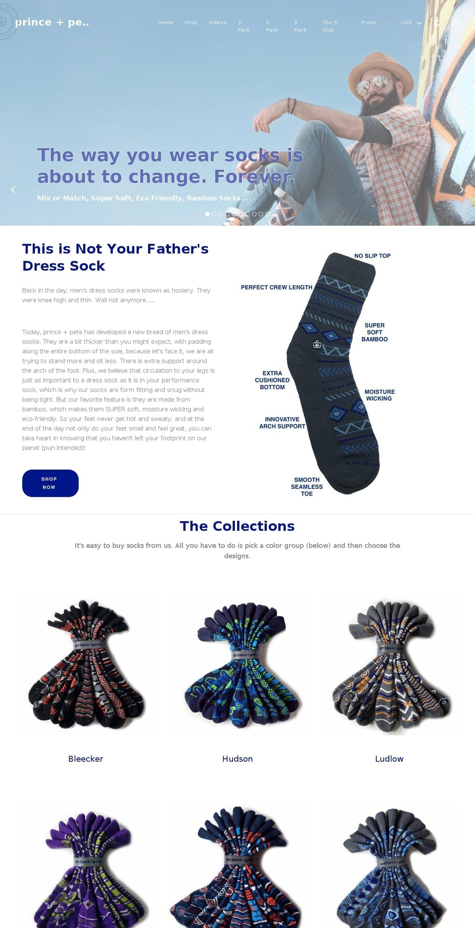 princeandpete.com shopify website screenshot