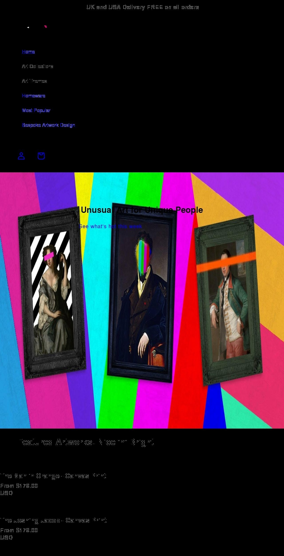 princeandrebel.com shopify website screenshot
