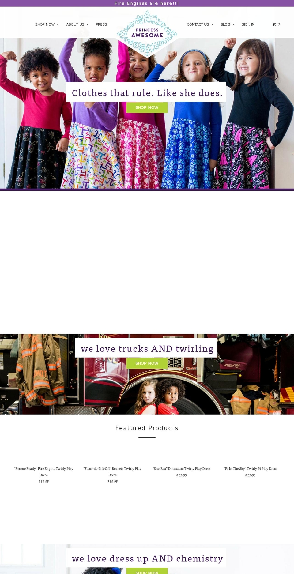 princess-awesome.com shopify website screenshot