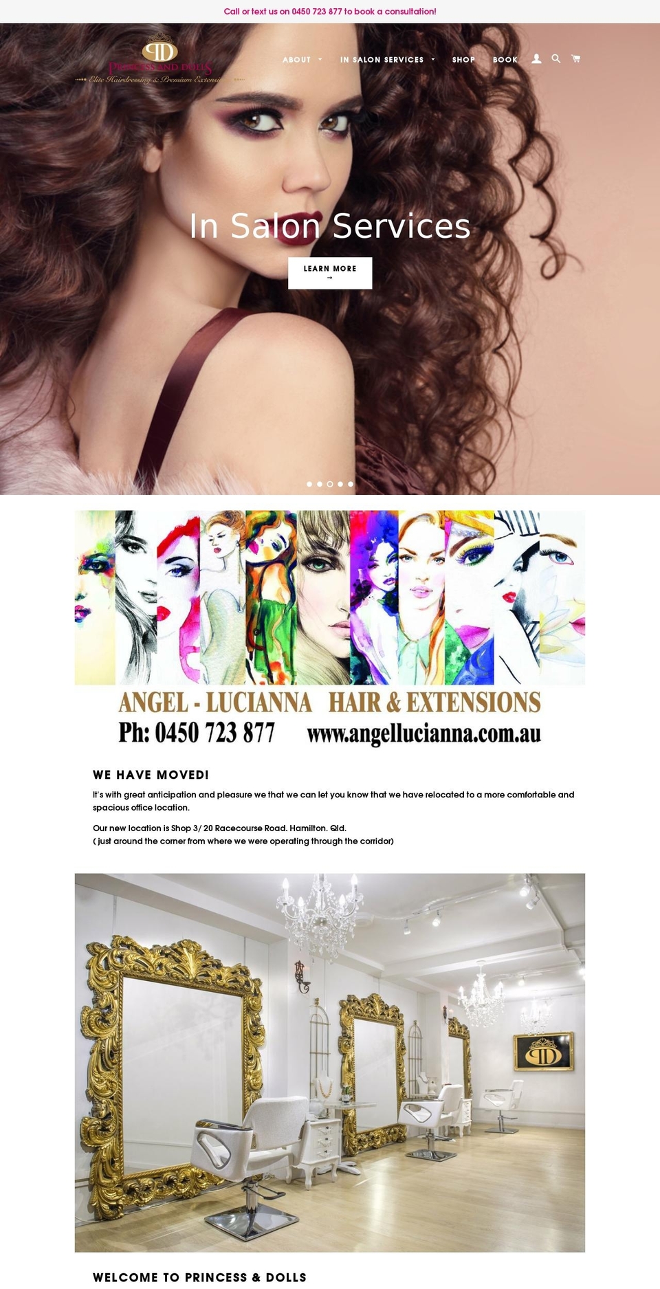 princessanddolls.com.au shopify website screenshot