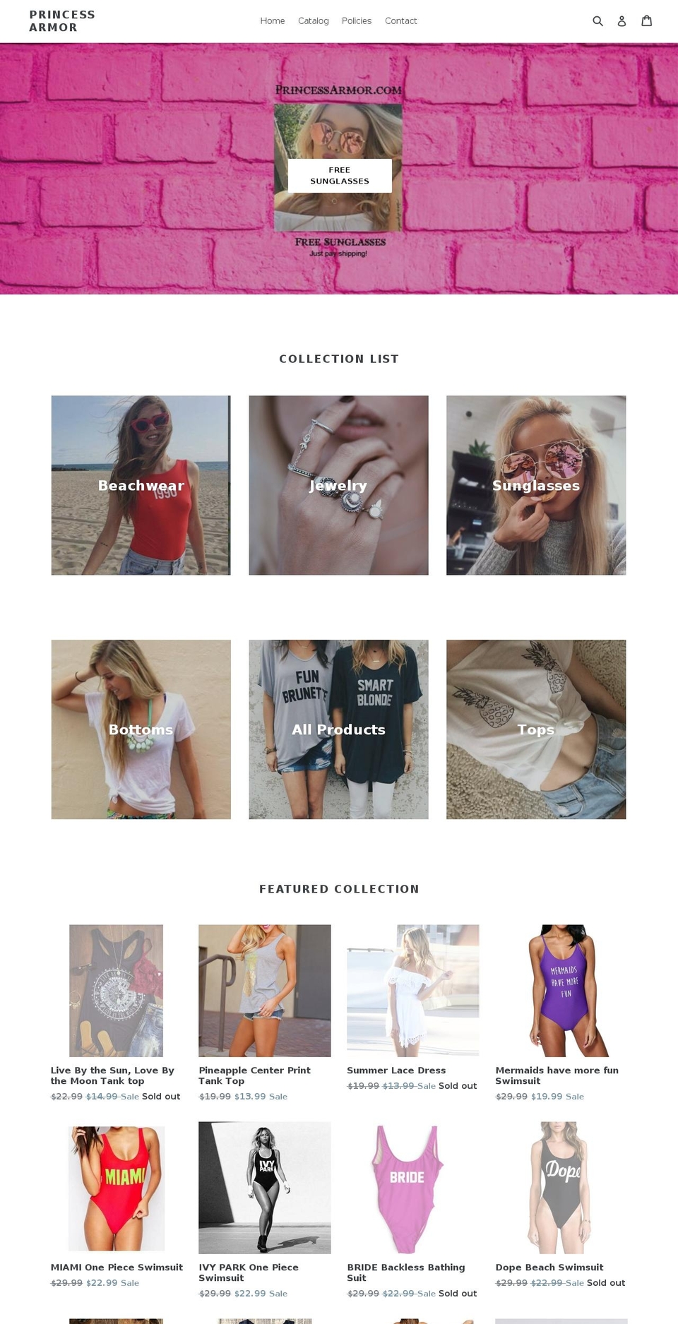 princessarmor.net shopify website screenshot