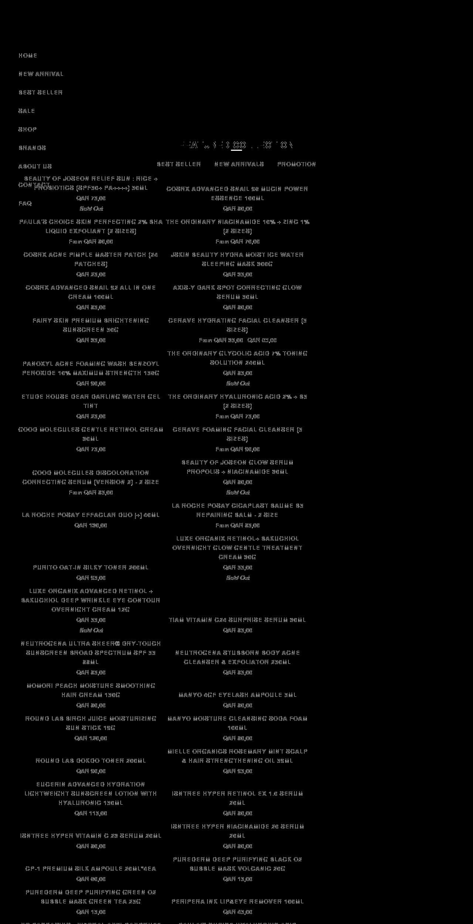 princesscosmeticsqa.com shopify website screenshot