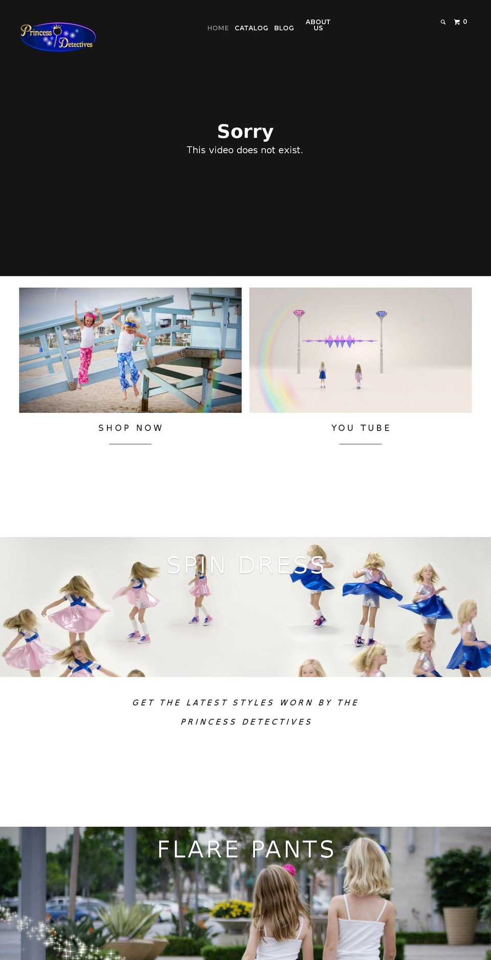 princessdetectives.com shopify website screenshot