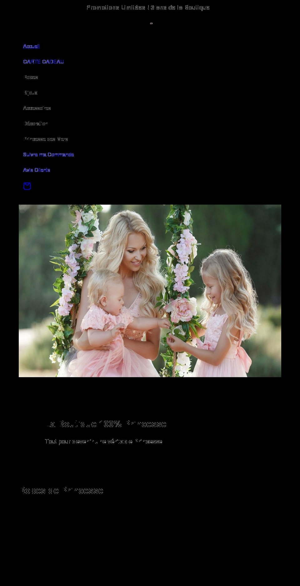 princesse-parfaite.com shopify website screenshot