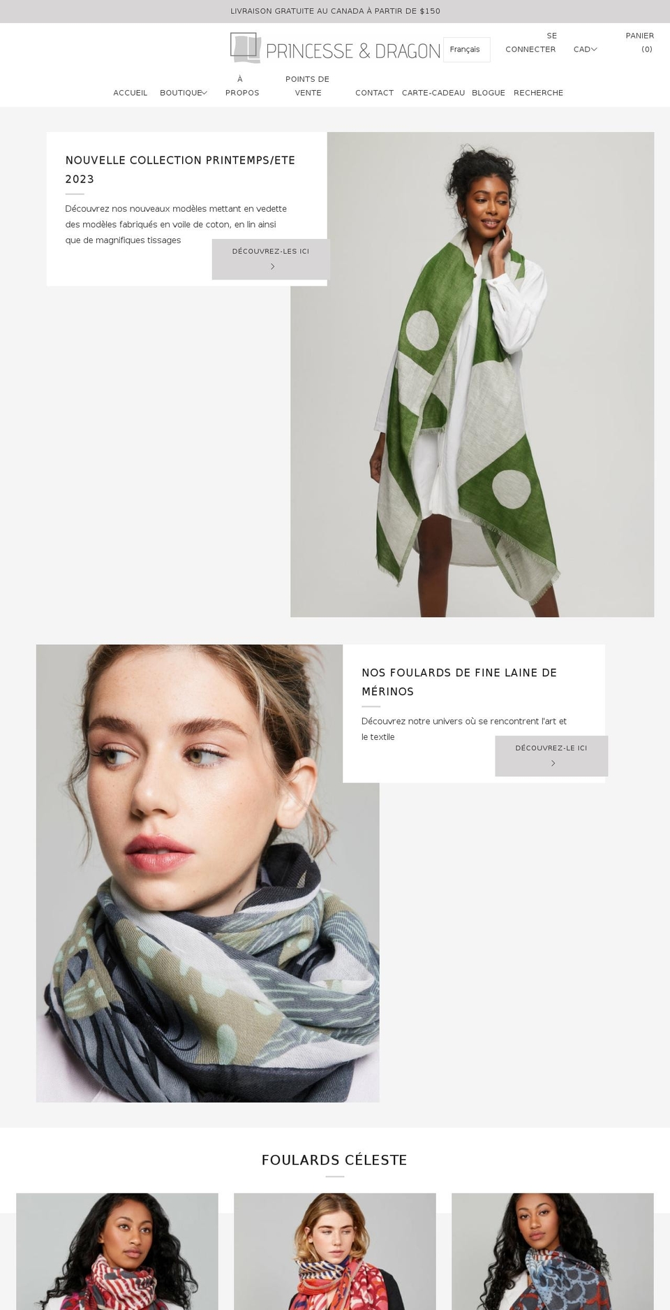 princesseetdragon.com shopify website screenshot