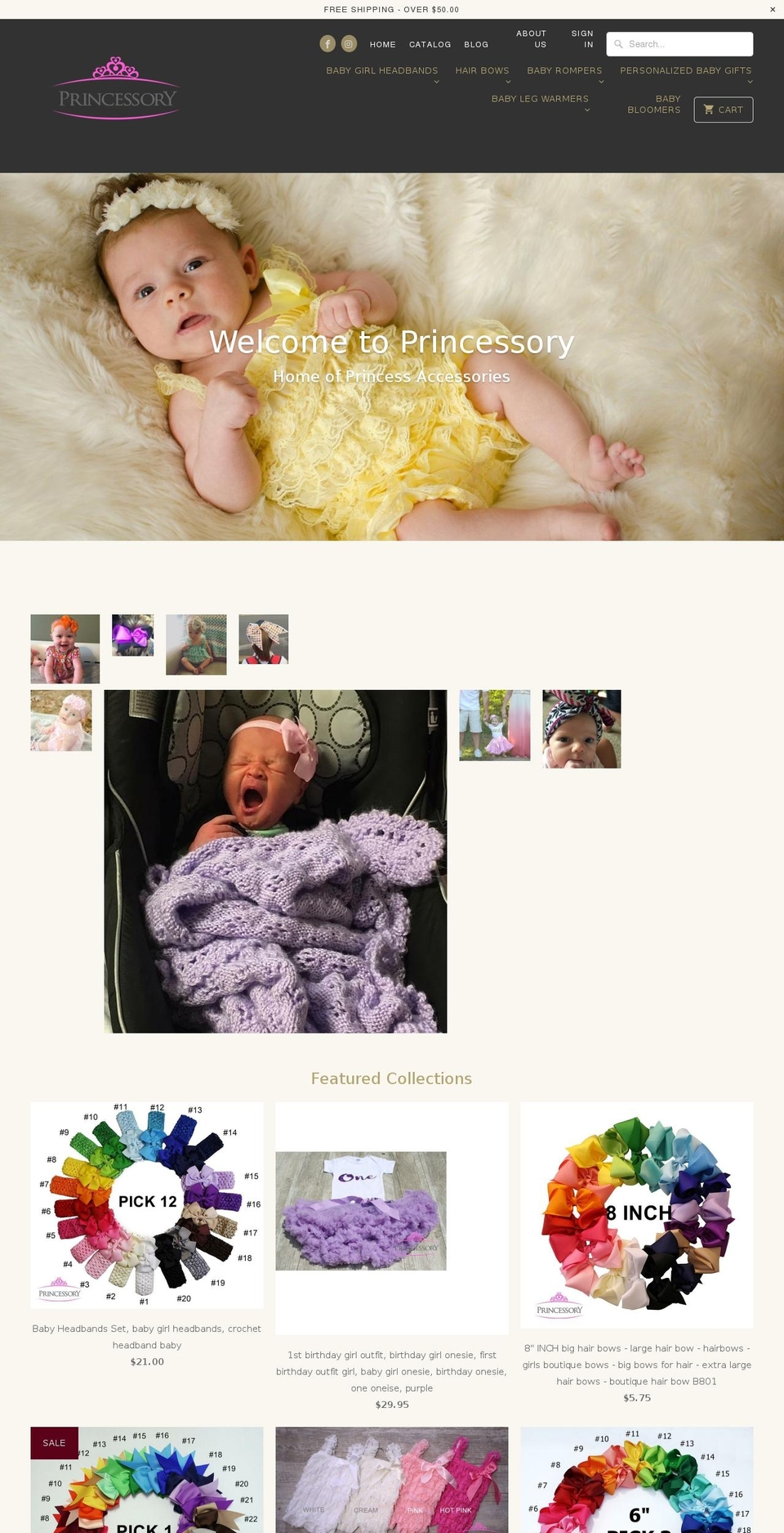 princessory.com shopify website screenshot