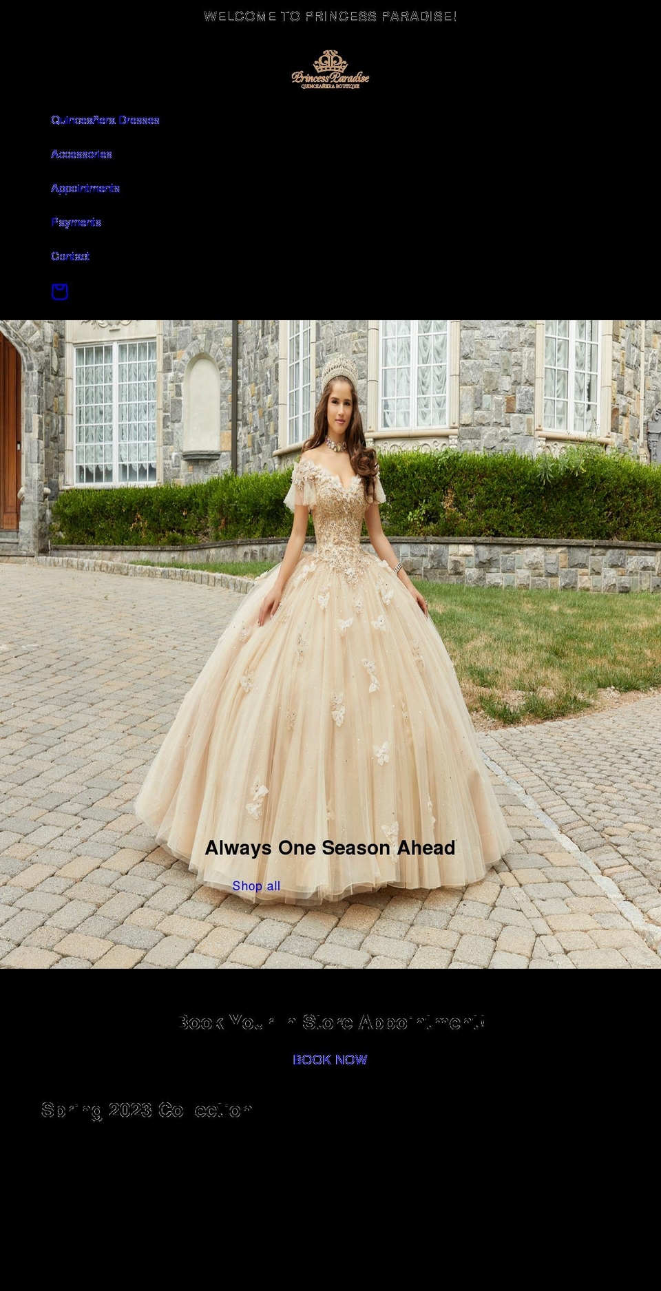 princessparadise.net shopify website screenshot