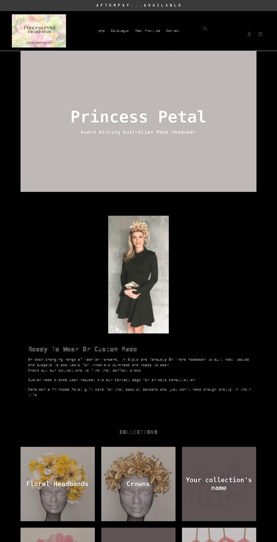 princesspetal.com shopify website screenshot