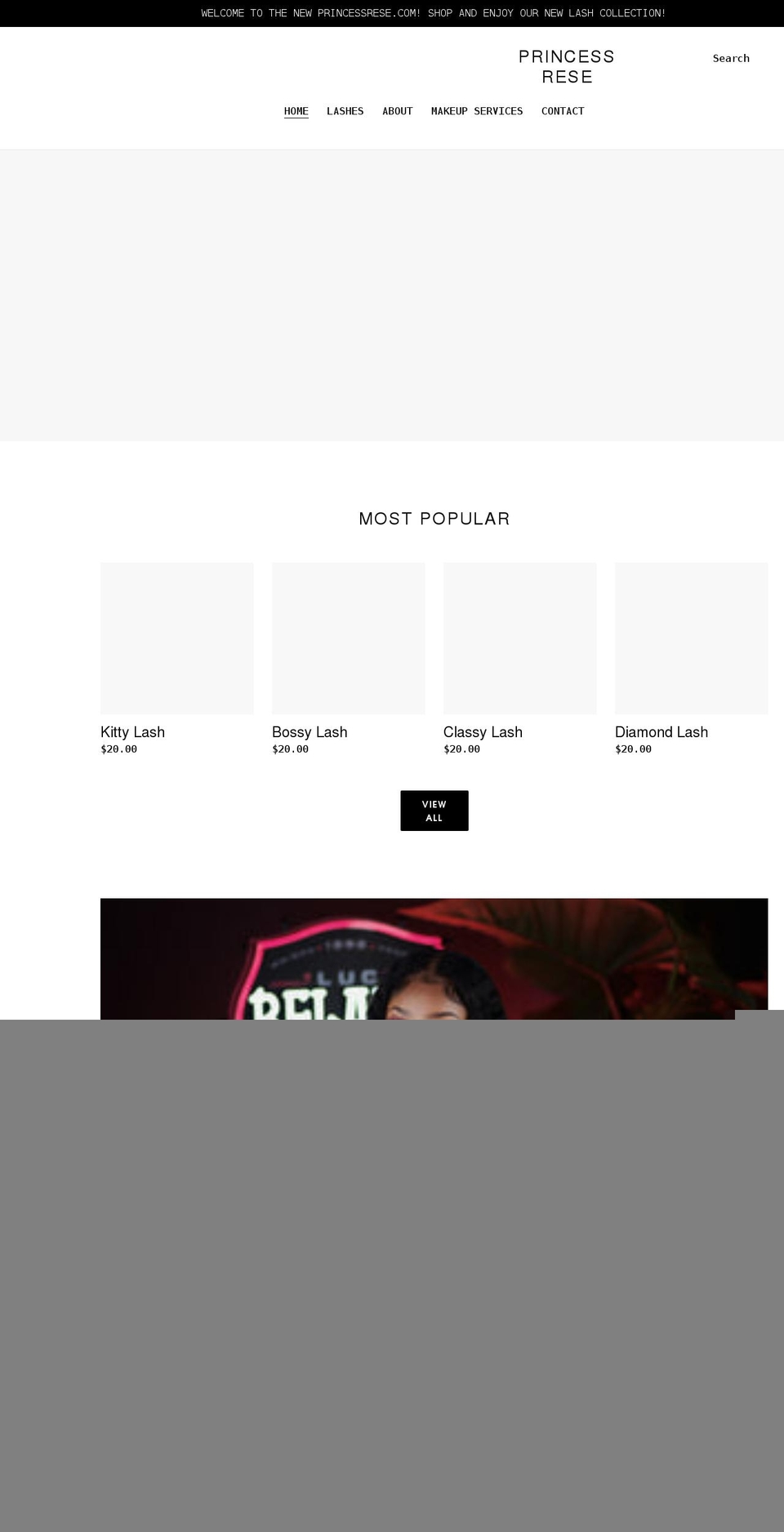 princessrese.com shopify website screenshot