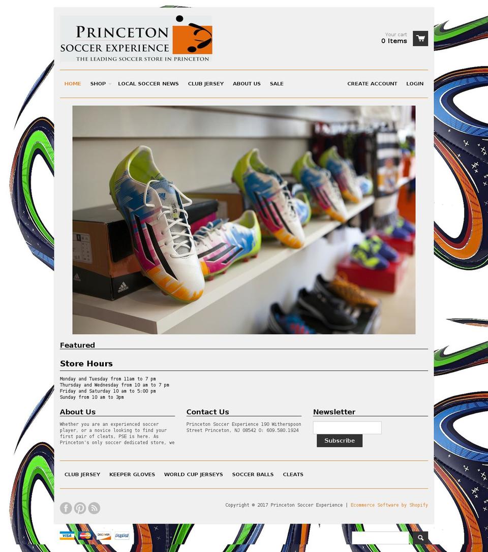 princetonse.com shopify website screenshot