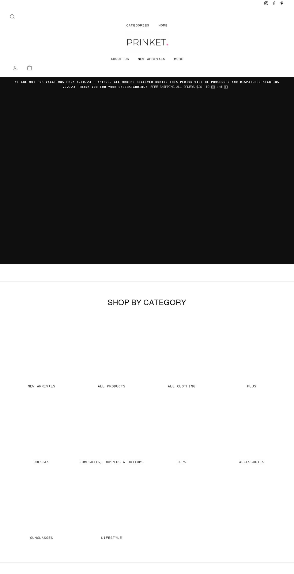prinket.com shopify website screenshot