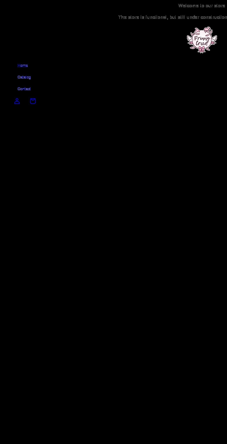 prinnycreed.com shopify website screenshot